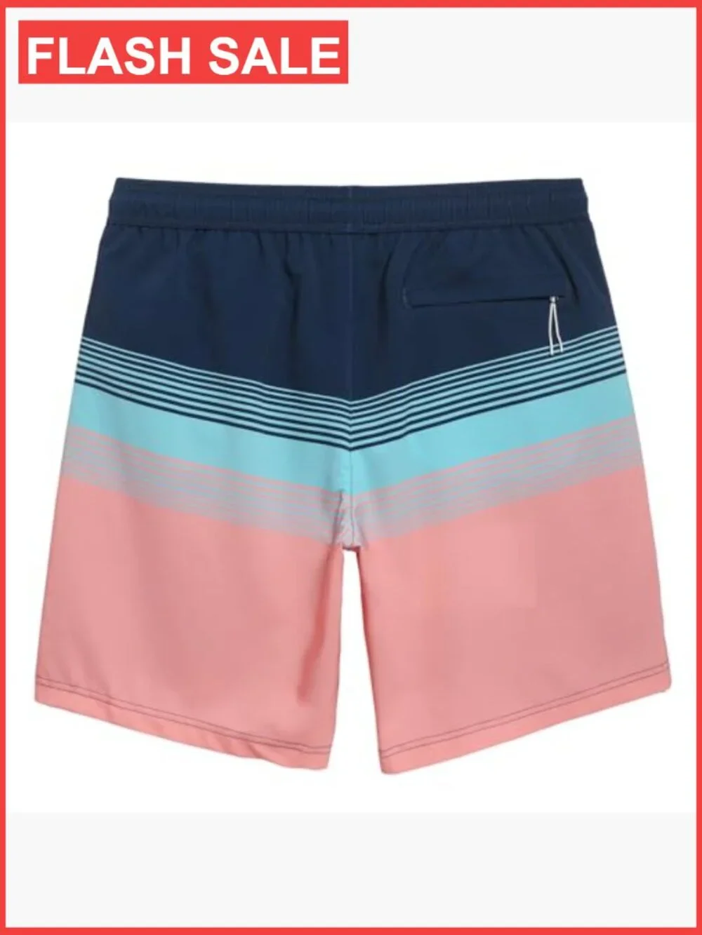 Mens Swim Trunks 9 Inch Board Shorts with Zip Pockets Quick Dry Stretch